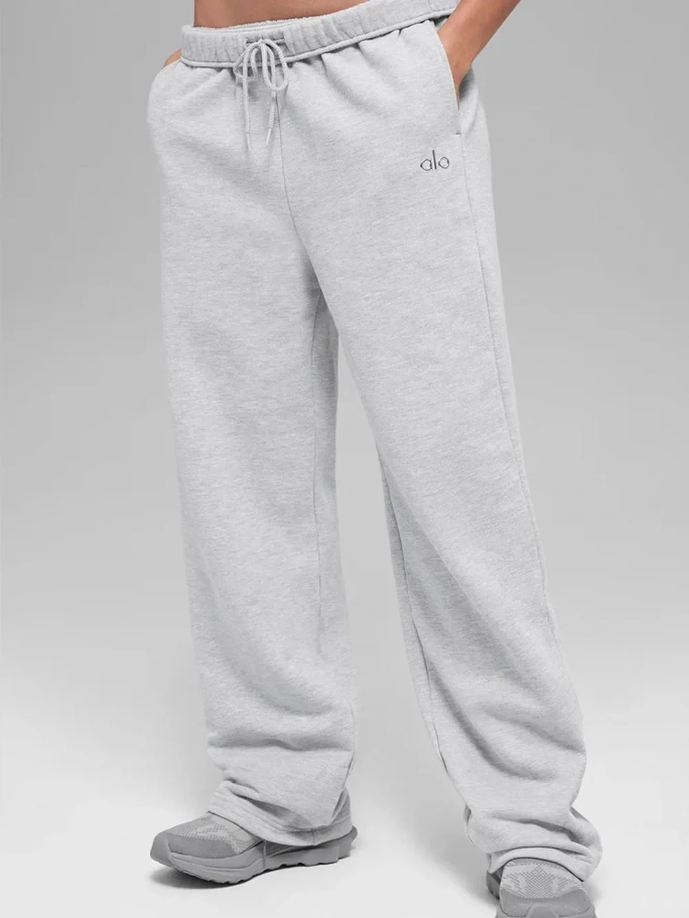 Alo Yoga Gray Accolade Pull-on Drawstring Sweatpants